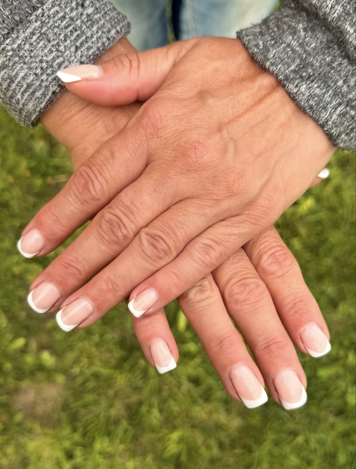 French tip BIAB manicure by Gee Lily Beauty in Kidsgrove